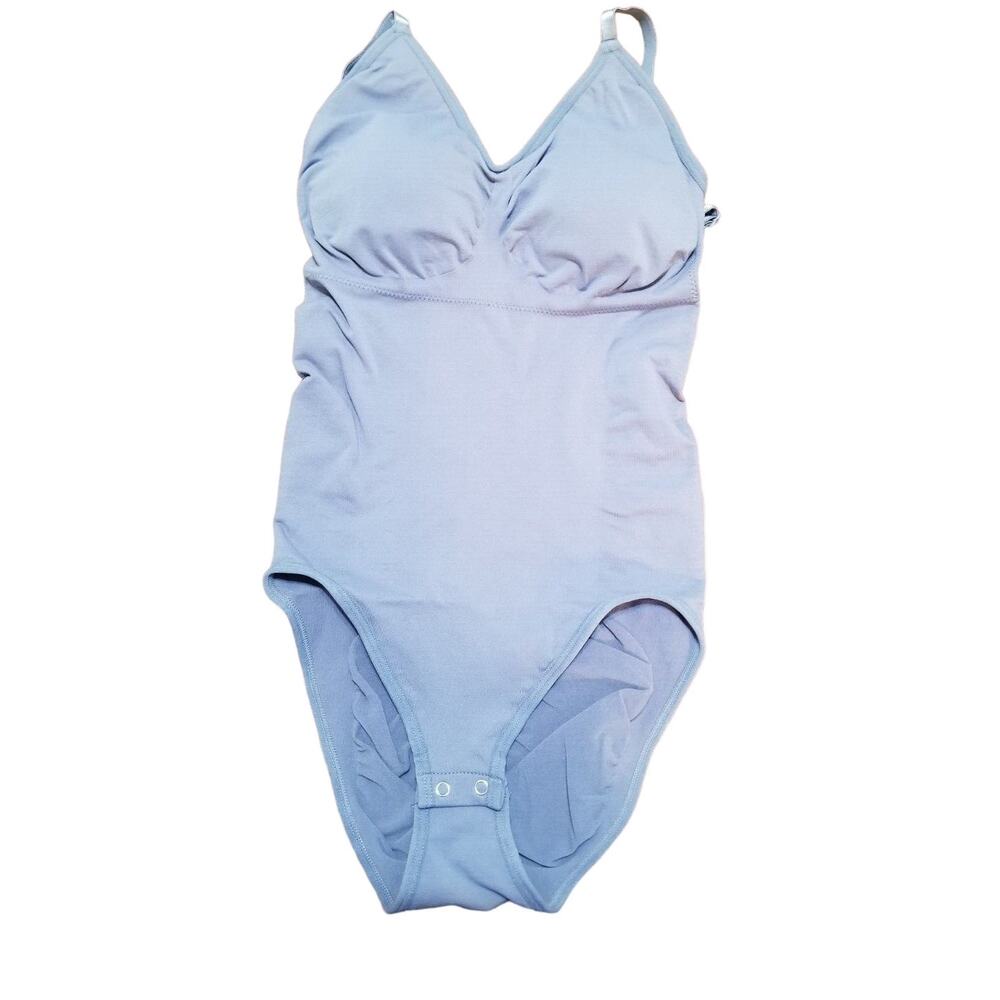 KIKIMINK Bodysuit Shapewear Tummy Control Thong Women’s Size M/L Blue NWOT